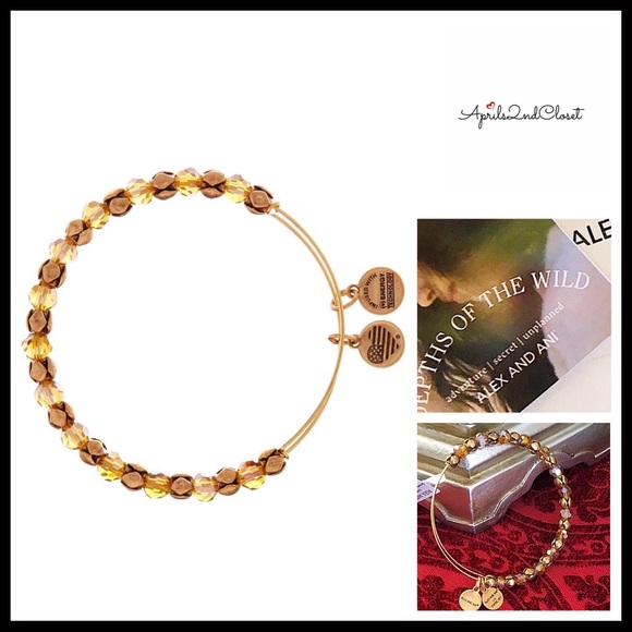 Alex and Ani Jewelry - ALEX AND ANI CRYSTAL BEADE BANGLE CHARM BRACELET